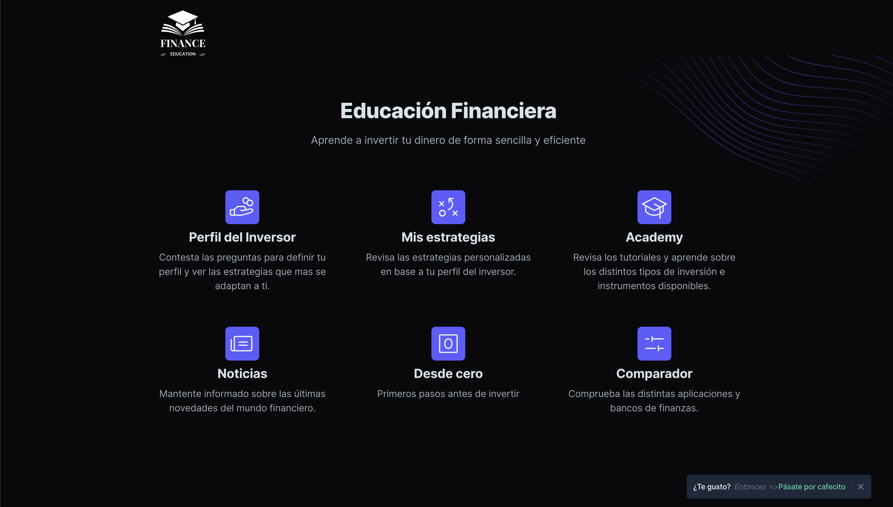 Finance Education Web App