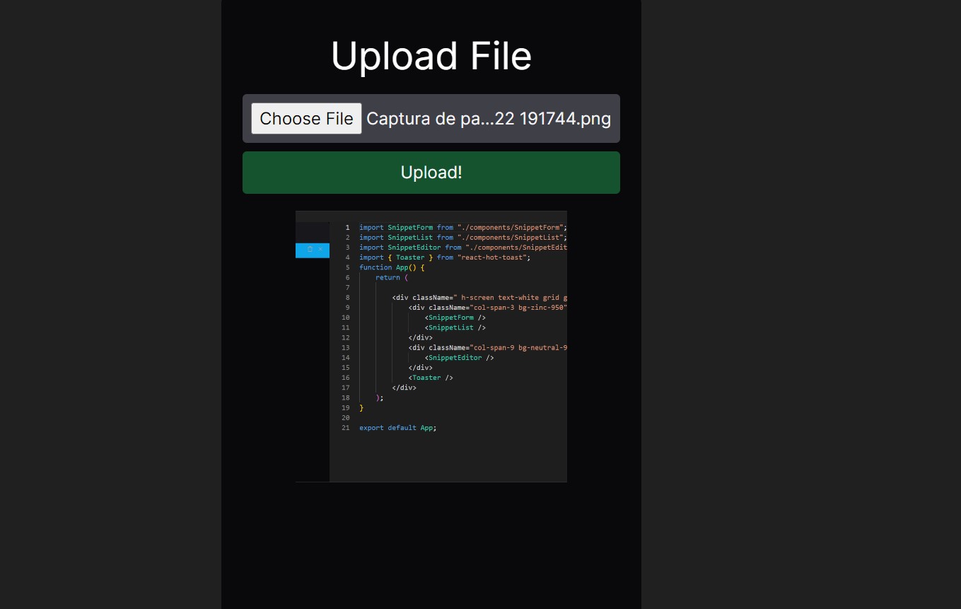 UploadFile NextJs